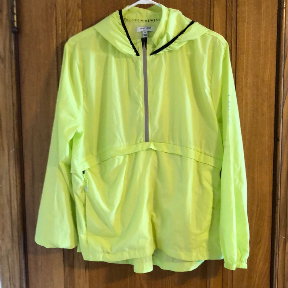 Lightweight yellow half-zip pullover